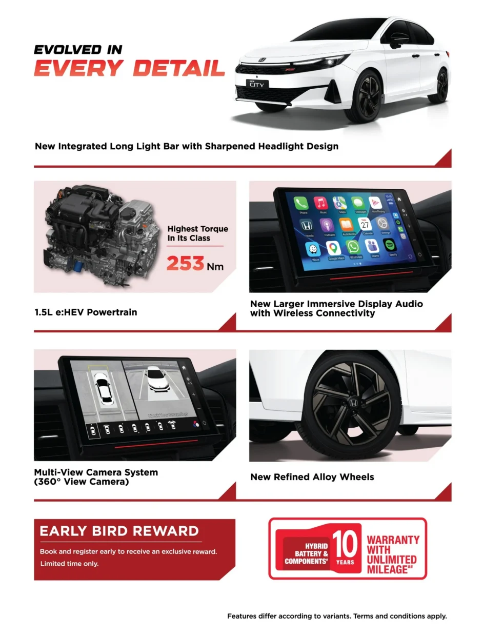 2026 Honda City Available For Booking In Malaysia 2 2026 Honda City some specs