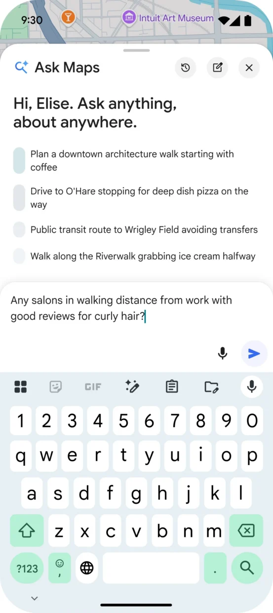 Google Ask Maps