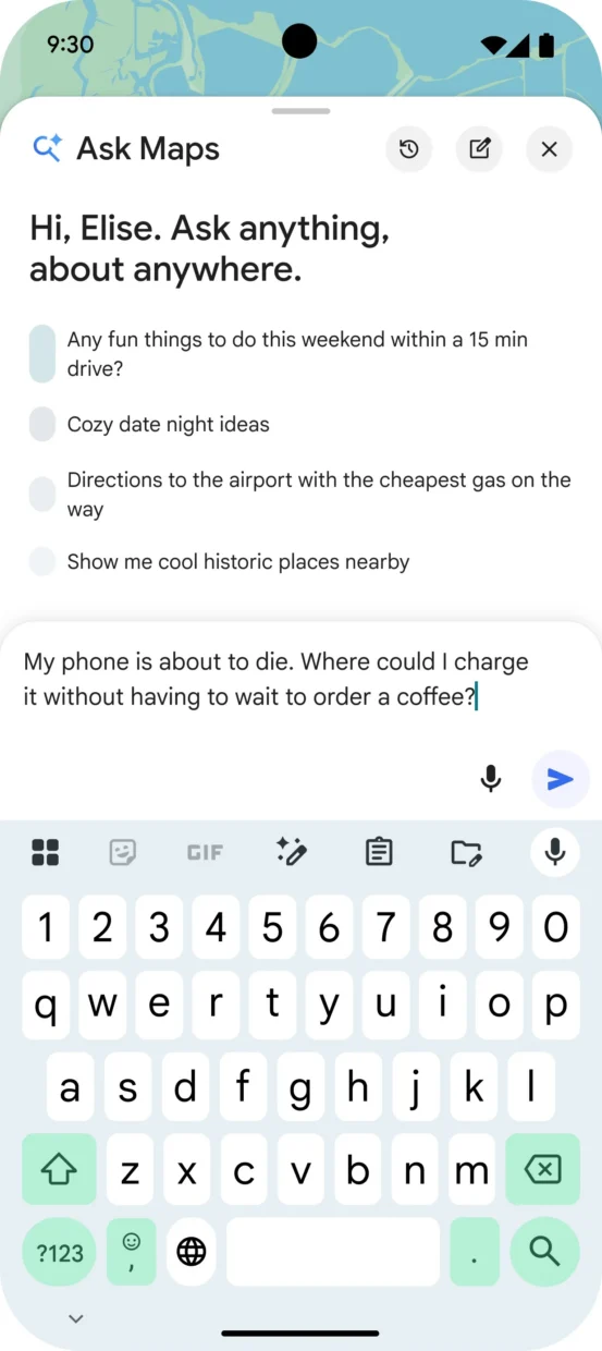 Google Ask Maps