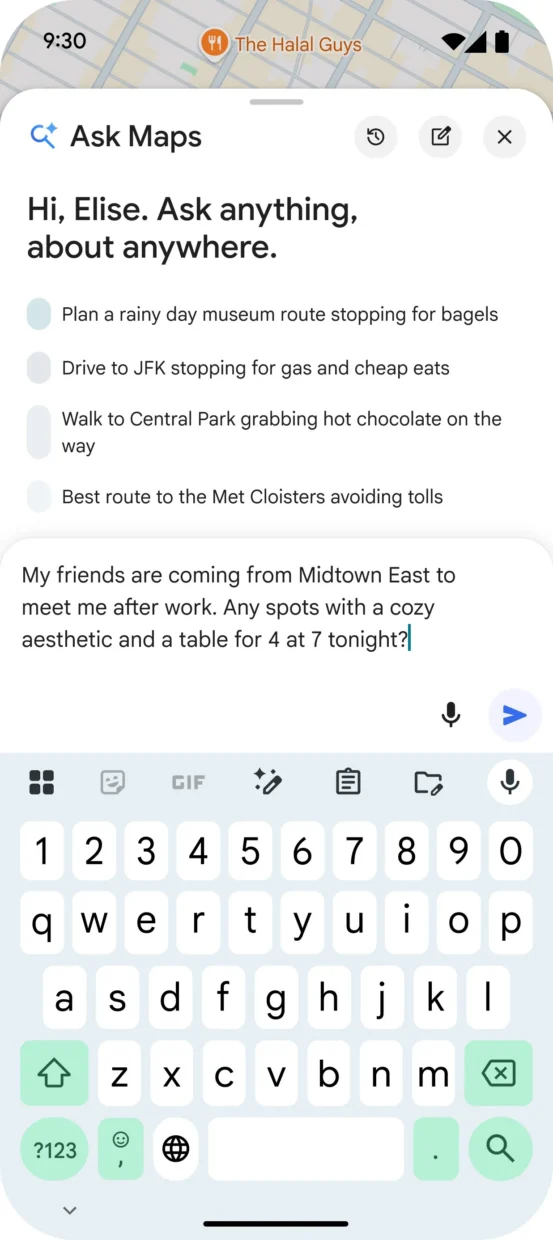 Google Ask Maps