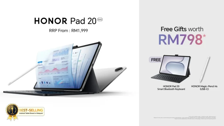 HONOR Pad 20 Series Launched In Malaysia With 10,100mAh Battery, Snapdragon SoC 1 HONOR Pad 20 Series Launched Malaysia