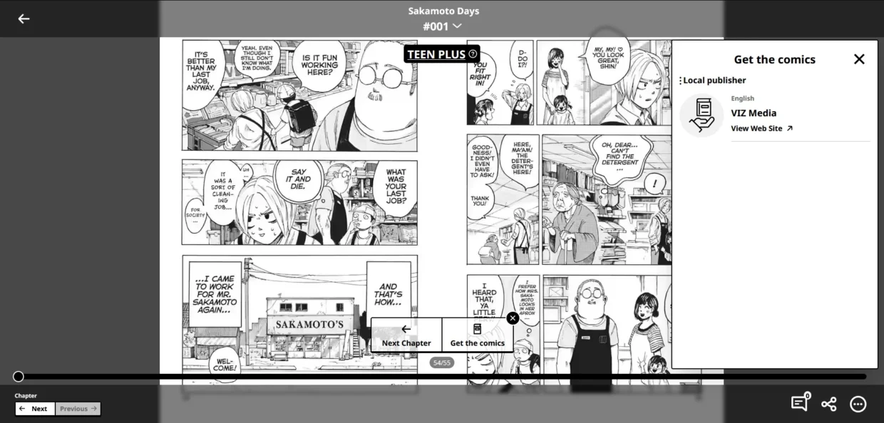 Shueisha Launches Manga Million; An Official Platform To Read Translated Manga 3 Manga Million Sakamoto Days