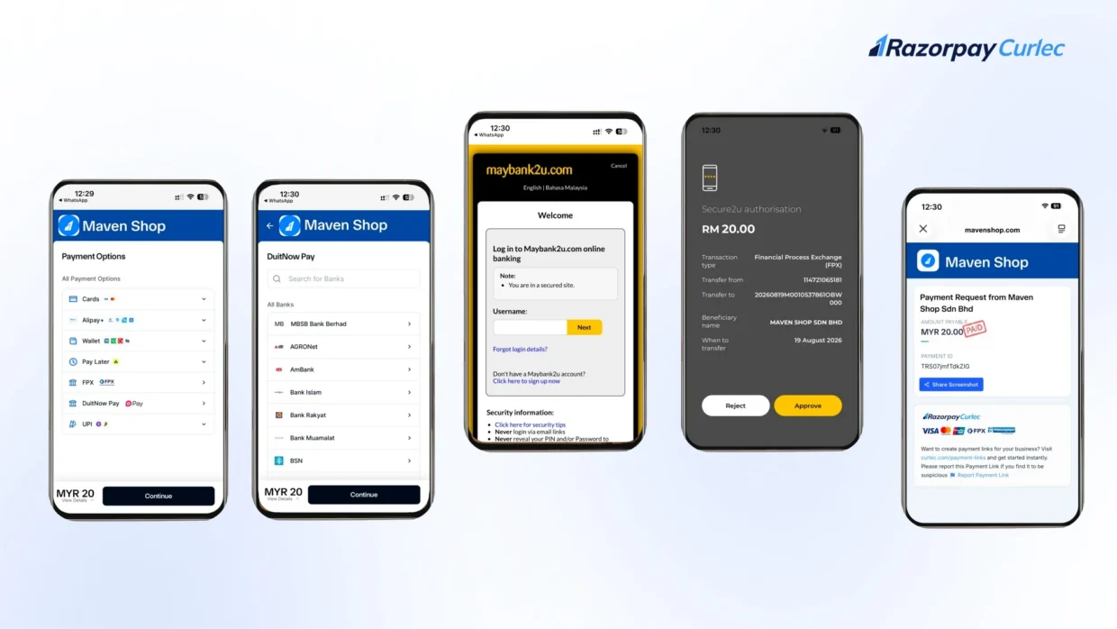 Razorpay Curlec Launches DuitNow Pay