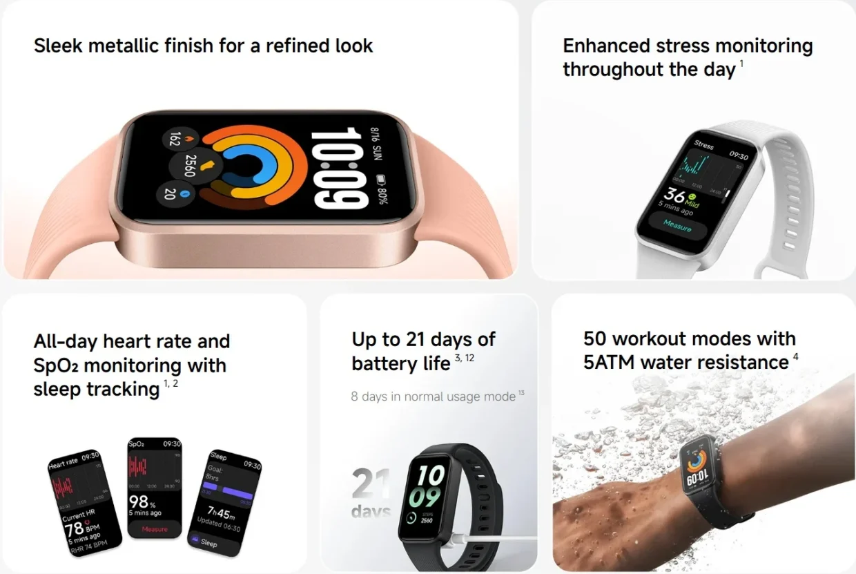 Xiaomi Confirms Smart Band 11 Active For Global Market With 21-Day Battery Life 8 Xiaomi Smart Band 11 Active