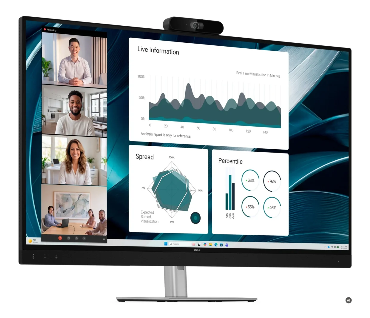 Dell Pro P 43 4K Huddle Conferencing Monitor