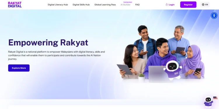 New Rakyat Digital Portal Launched With Literacy And Skill Hubs, Free AI Subscription Opportunities 1 Rakyat Digital
