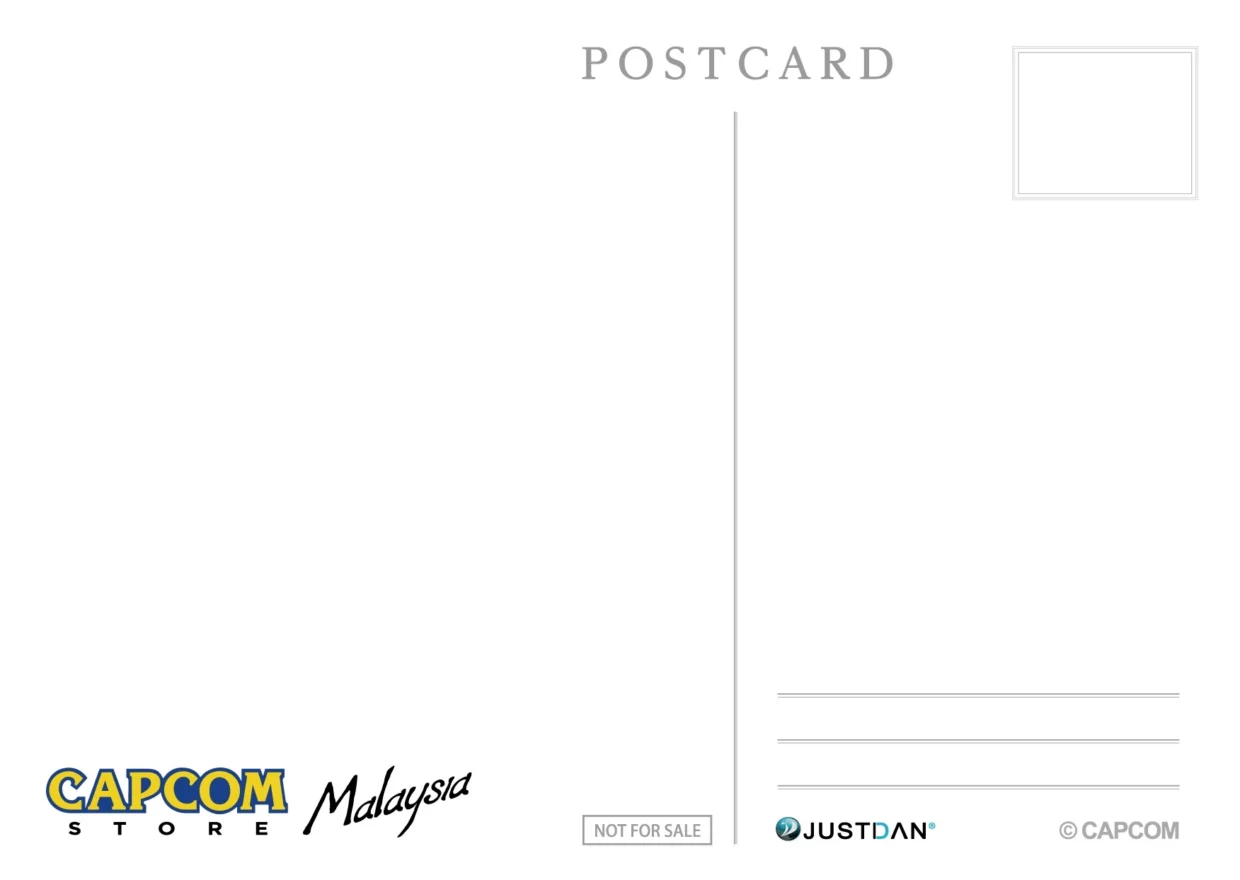 Capcom Pop-Up Store To Return To LaLaport Bukit Bintang From 24 September 11 CAPCOM Pop-Up Store postcard back