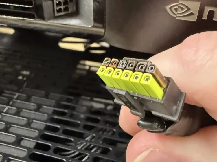 An NVIDIA RTX Pro 6000 Becomes The Latest Victim To The Melting 12VHPWR Cable 1 Image: Reddit.
