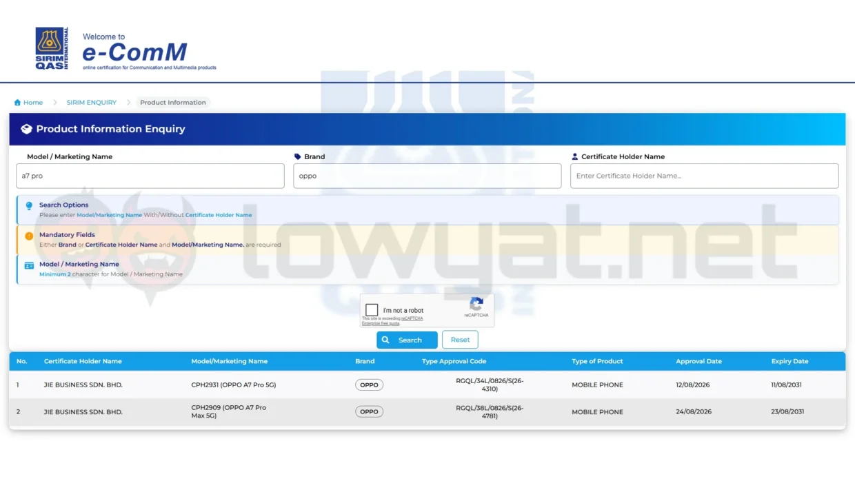 OPPO A7 Pro, Pro Max Spotted In SIRIM; Local Launch Possibly Soon 8 OPPO A7 Pro, Pro Max
