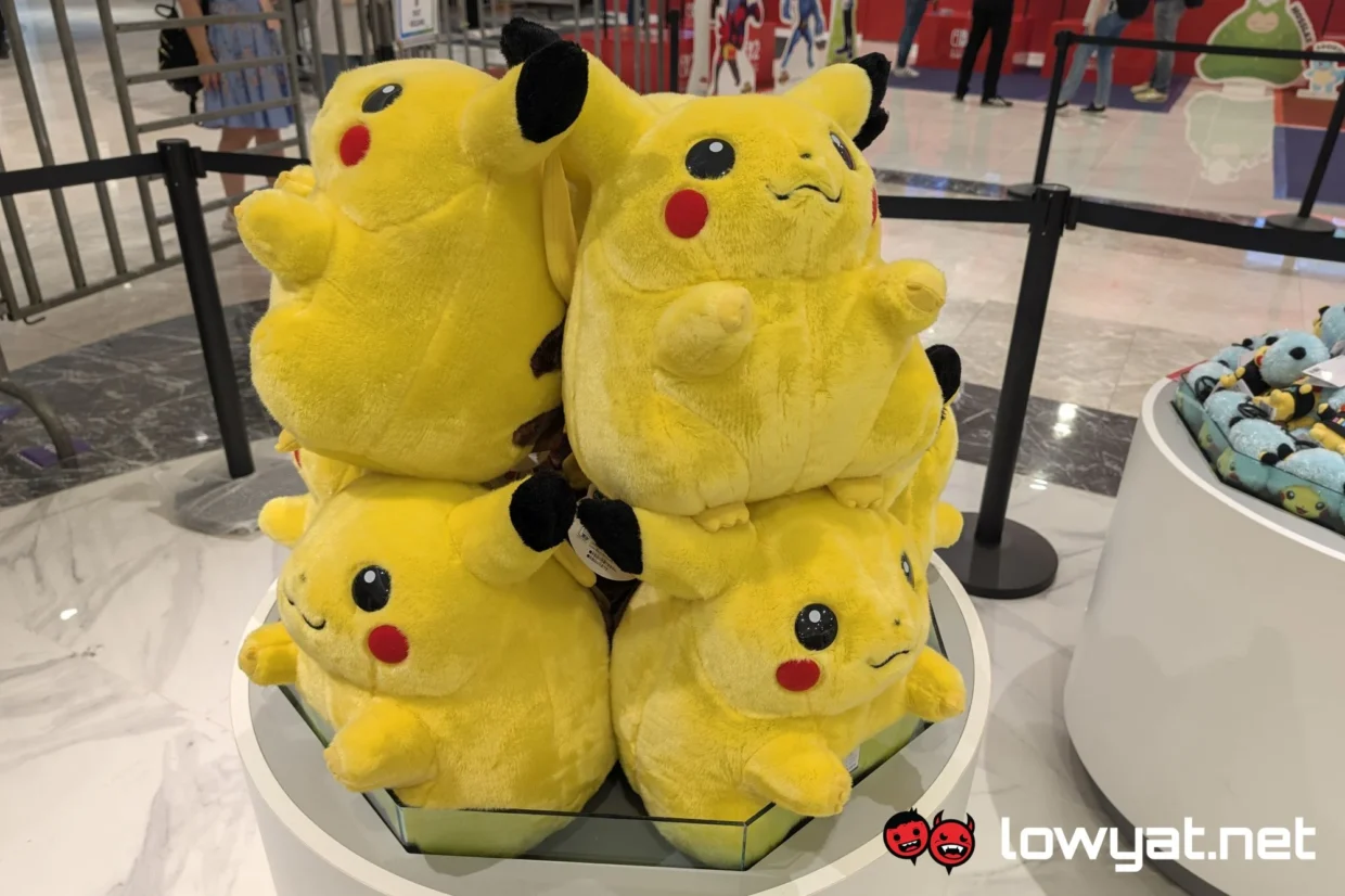 Pokemon Centre, Nintendo Pop-Up Stores Open At Ombak KLCC 2 Pokemon Centre popup Pikachu plush