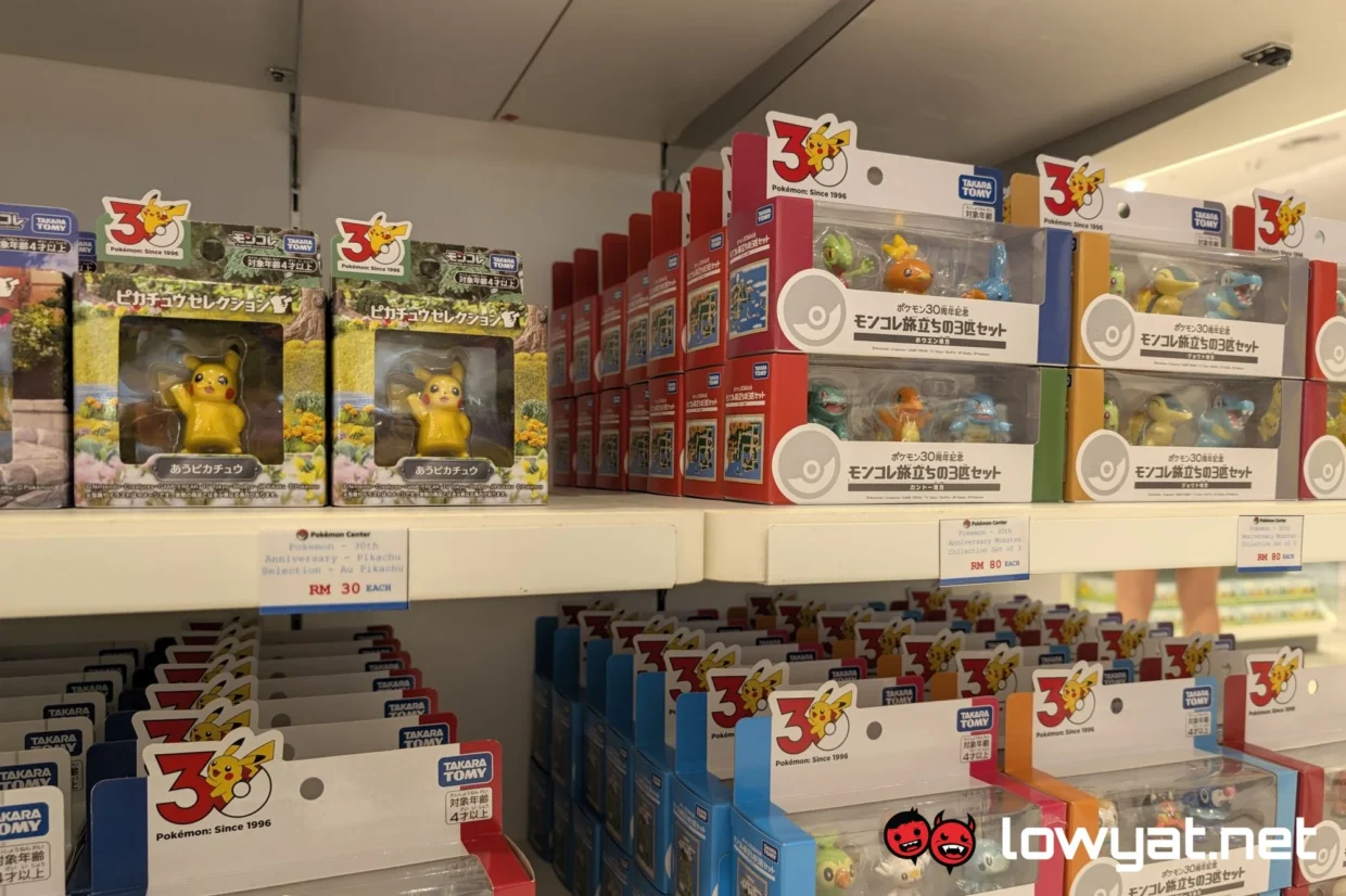 Pokemon Centre, Nintendo Pop-Up Stores Open At Ombak KLCC 14 Pokemon Centre popup merch closeup