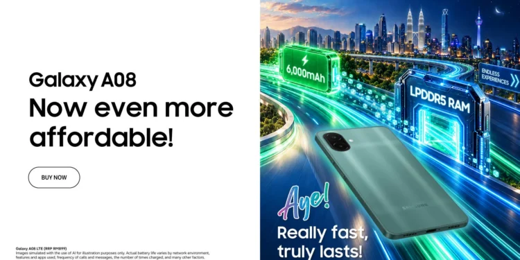 Samsung Galaxy A08 Lands In Malaysia