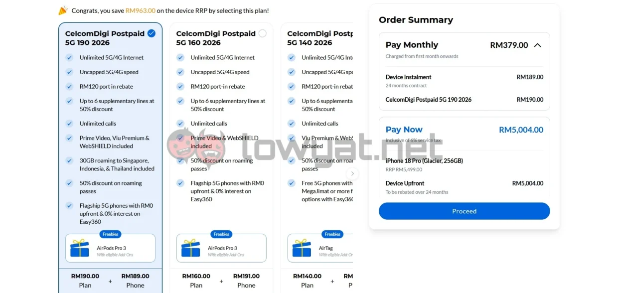 iPhone 18 Pro pre-order CelcomDigi 24