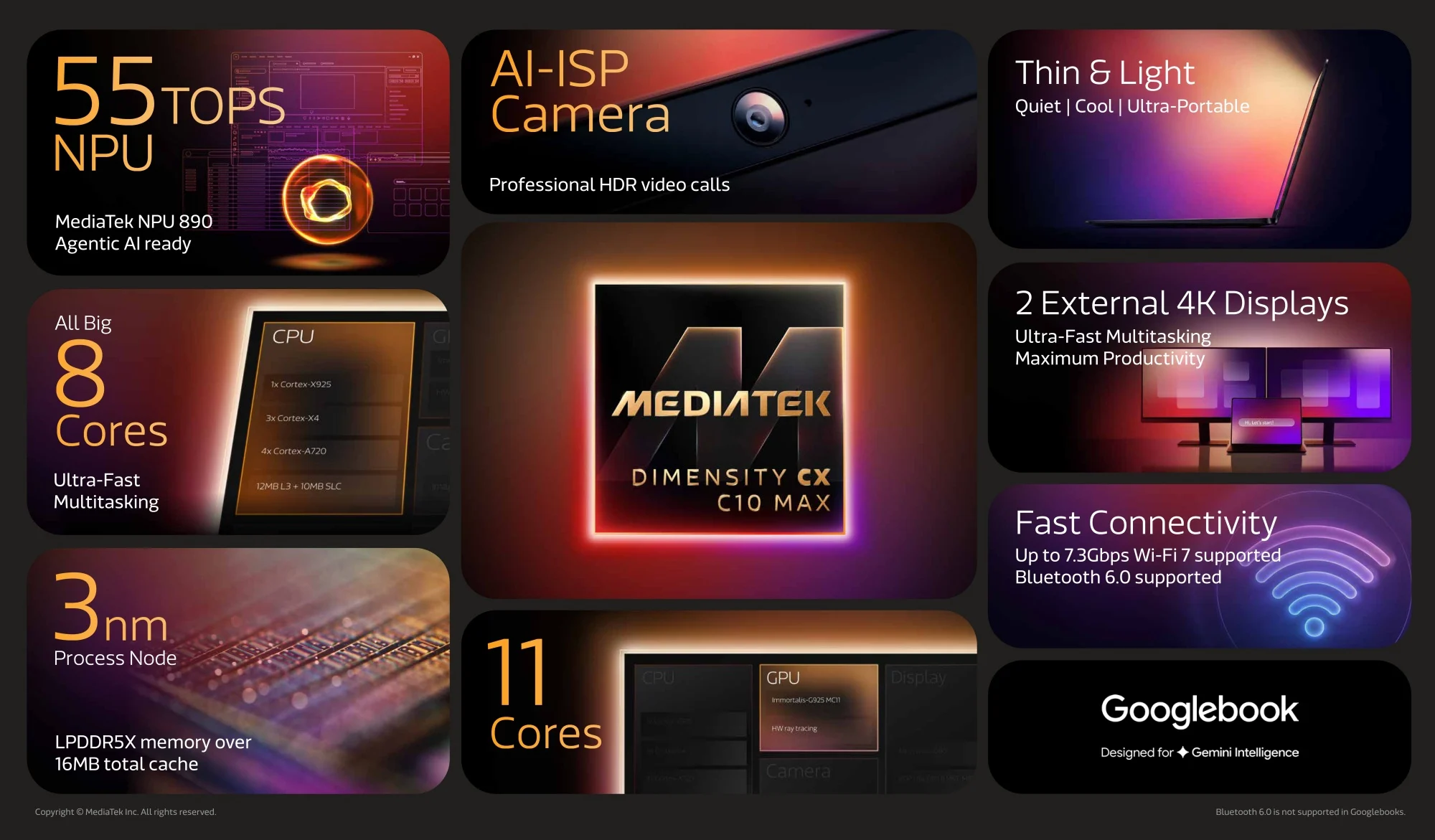 MediaTek Announces Dimensity CX C10 Max For Googlebooks 5 MediaTek Dimensity CX C10 Max