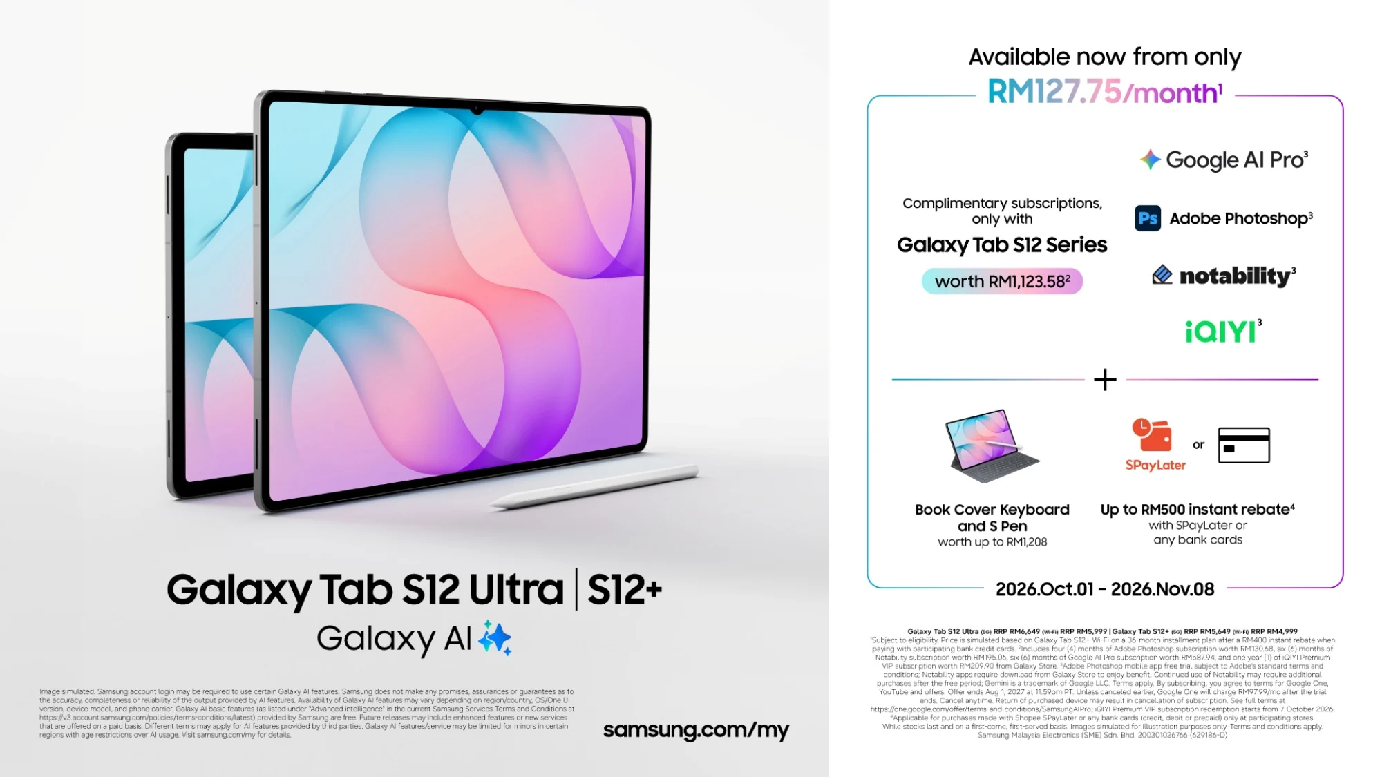 Samsung Officially Unveils Galaxy Tab S12 Series 9 Samsung Galaxy Tab S12 series