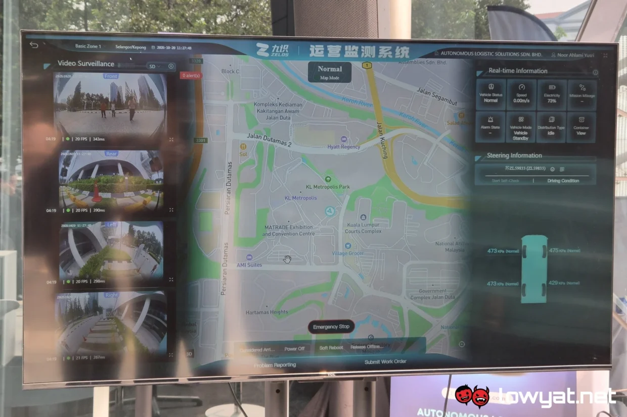 ALS RoboVan remote monitoring