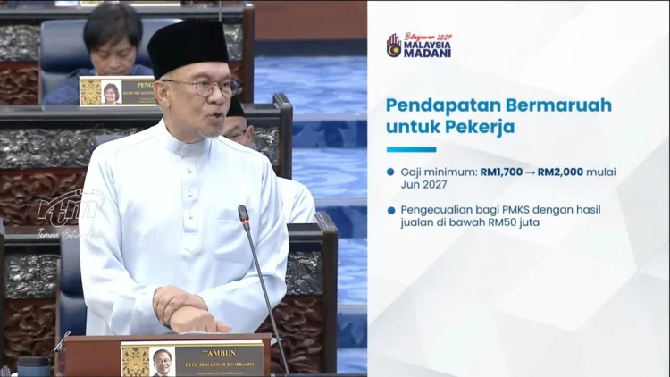 Budget 2027: Minimum Wage To Increase To RM2,000 In June 2027, MSMEs Exempted 1 Budget 2027 Minimum Wage To Increase To RM2,000