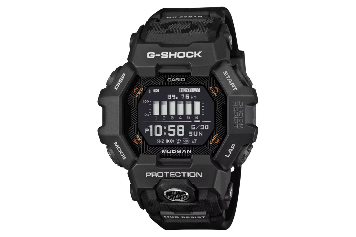 Casio Announces G-Shock Mudman GDG-B100; Features MIP LCD, Light Fitness Tracking 2 Casio G-Shock Mudman GDG-B100 black