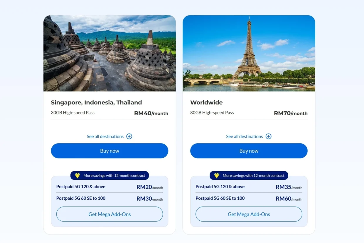 CelcomDigi Refreshes Roaming Passes; Now Starting From RM10 4 CelcomDigi roaming refresh postpaid monthly
