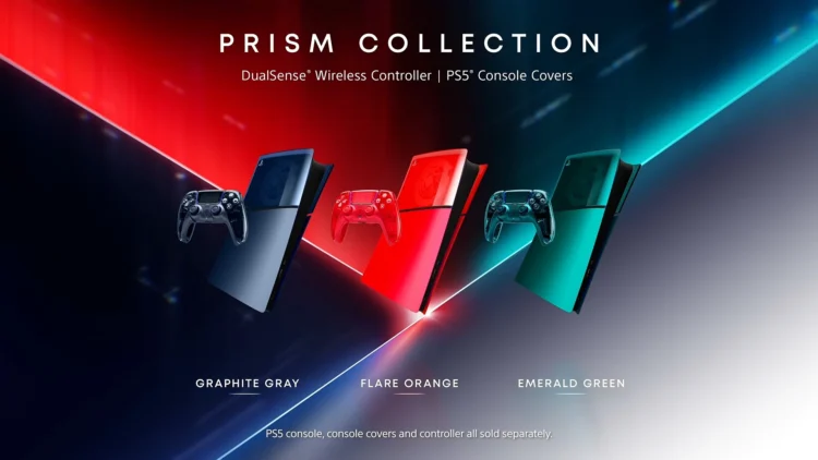 PlayStation Announces Prism Collection DualSense Controllers 1 PlayStation Prism Collection collection with console cover