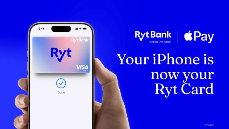 Ryt Bank Adds Apple Pay Support For Its Visa Debit Card 1 Ryt Bank Adds Apple Pay Support For Its Visa Debit Card