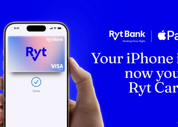 Ryt Bank Adds Apple Pay Support For Its Visa Debit Card