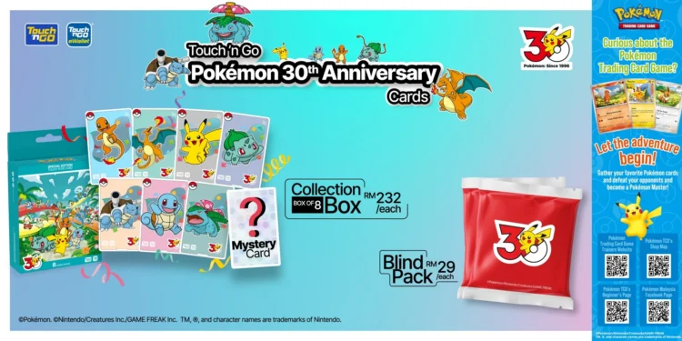 Touch ‘n Go Launches Pokémon 30th Anniversary NFC Cards In Blind Packs 1 Touch ‘n Go Unveils Pokémon 30th