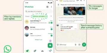WhatsApp pin forever. group message filter