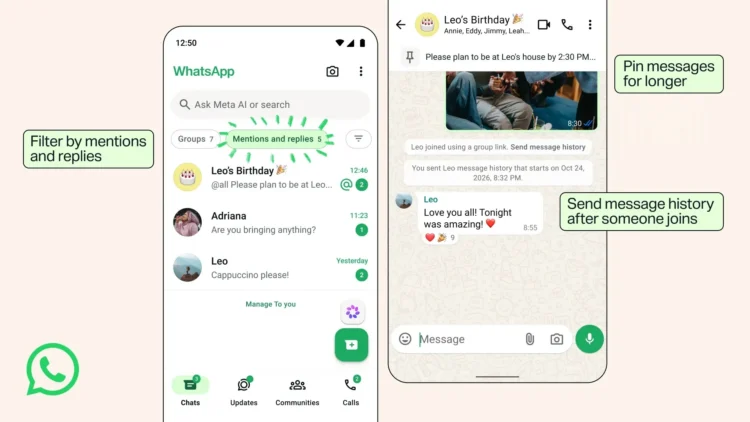 WhatsApp Now Lets You Pin Messages Forever 1 WhatsApp pin forever. group message filter