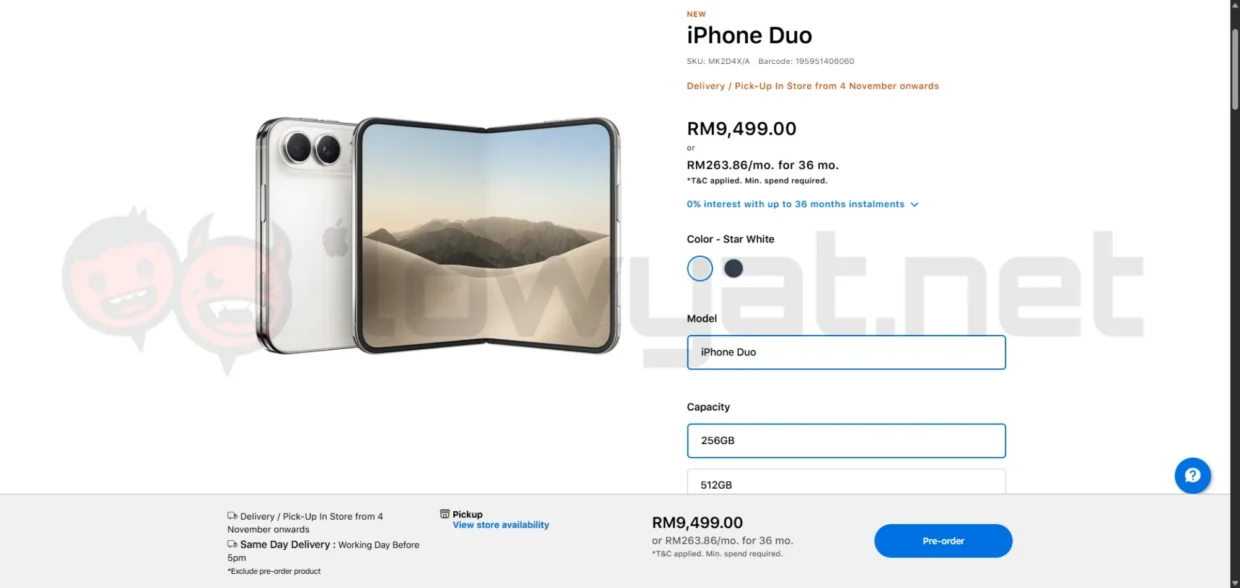 apple iphone duo pre-order malaysia selling out fast