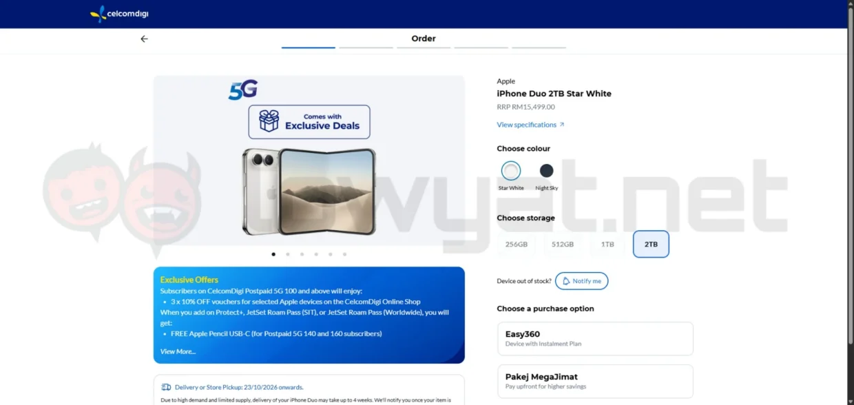 apple iphone duo pre-order malaysia selling out fast