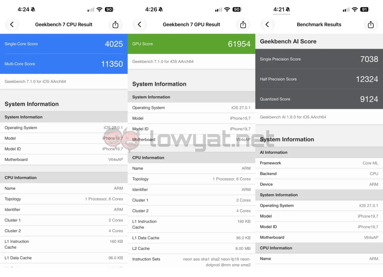 iPhone 18 Pro Max benchmarks