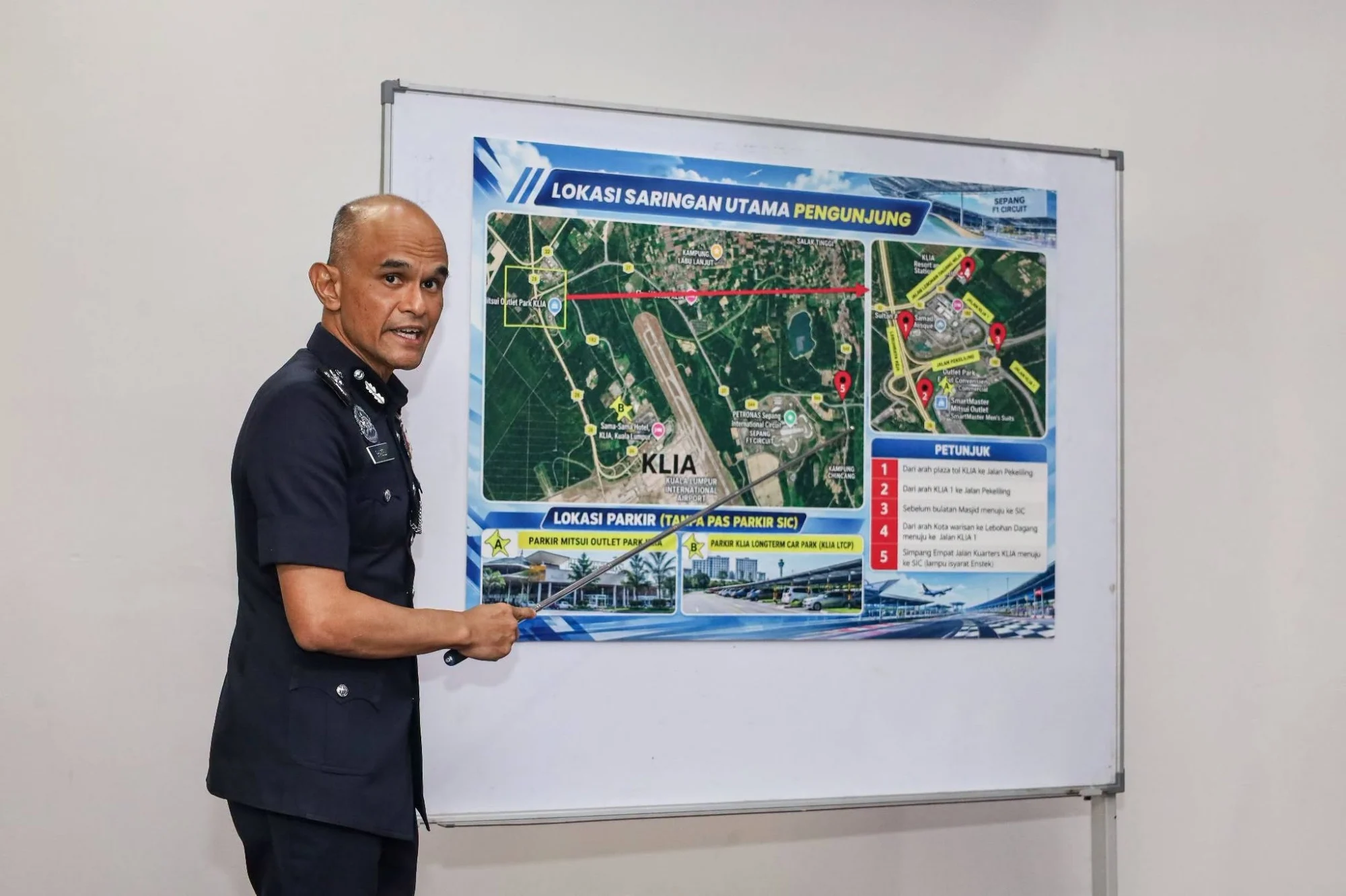 F1 Bahrain GP: Police Set Five Screening Points For Vehicles 2 police five screening locations f1 sepang bahrain