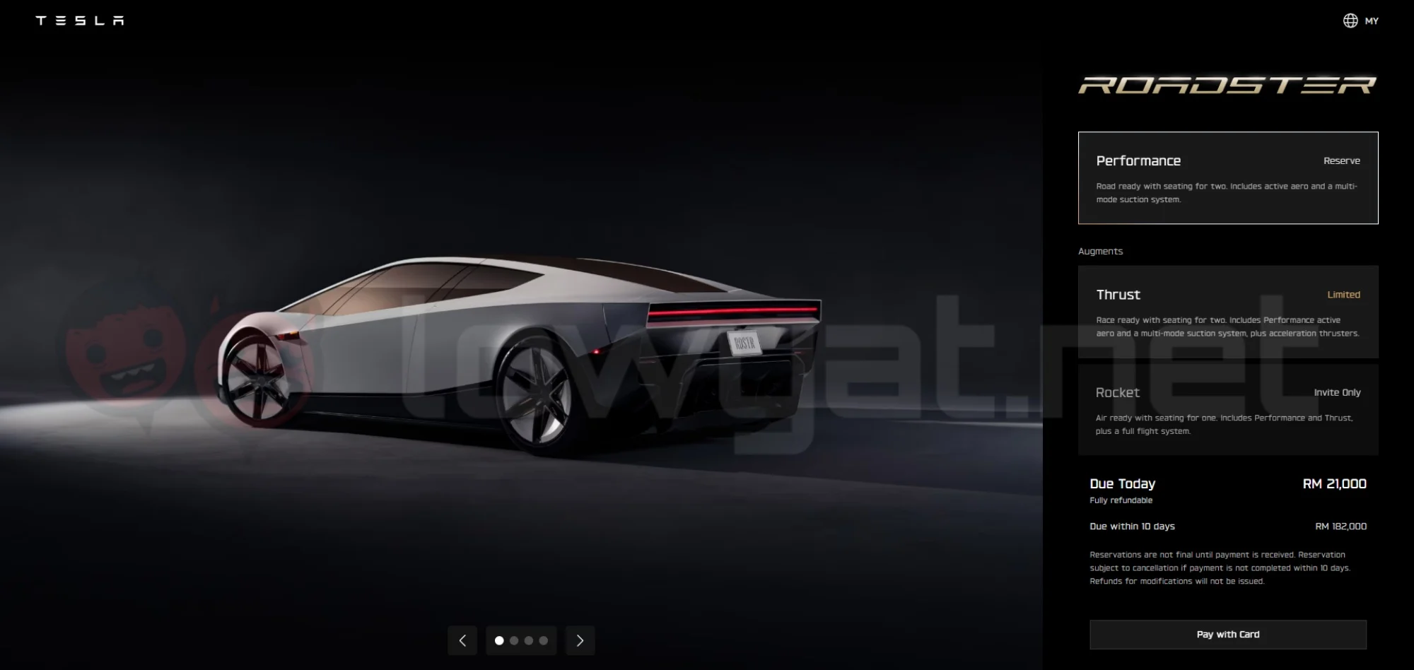 tesla second-gen roadster unveiling