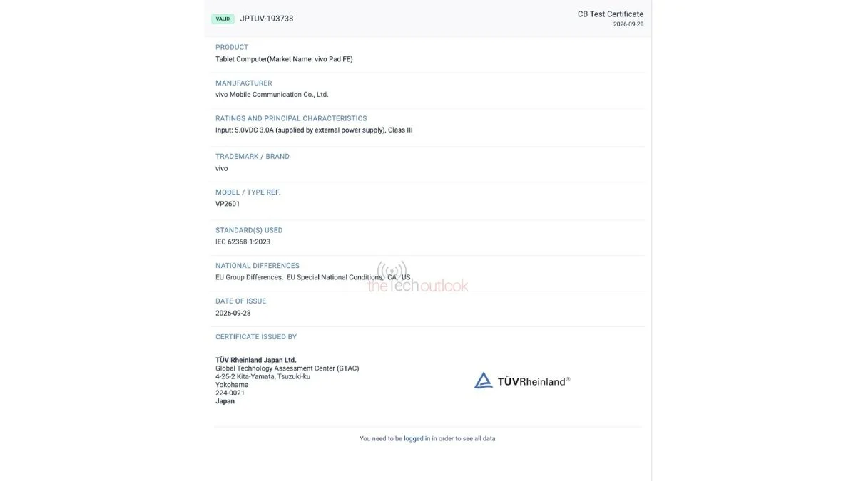 vivo Pad FE Obtains SIRIM Certification; Local Launch Imminent 3 vivo Pad FE Spotted On SIRIM