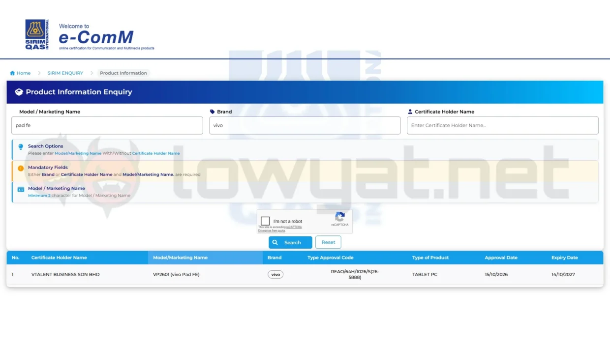 vivo Pad FE Obtains SIRIM Certification; Local Launch Imminent 4 vivo Pad FE Spotted On SIRIM