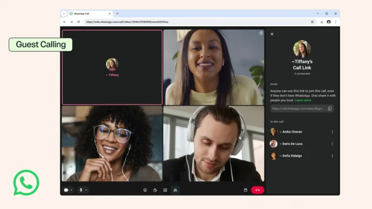 WhatsApp Officially Rolls Out Guest Calls For Those Without An Account 1 WhatsApp guest calls