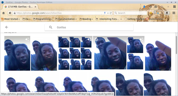 Google Photos Black People Gorilla