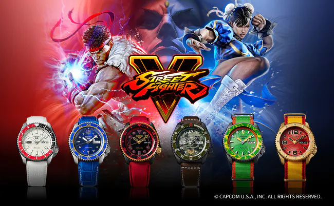 Seiko Has Six Street Fighter V Special Edition Watches 