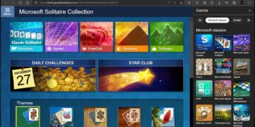 Microsoft Edge Games Solitaire Collection