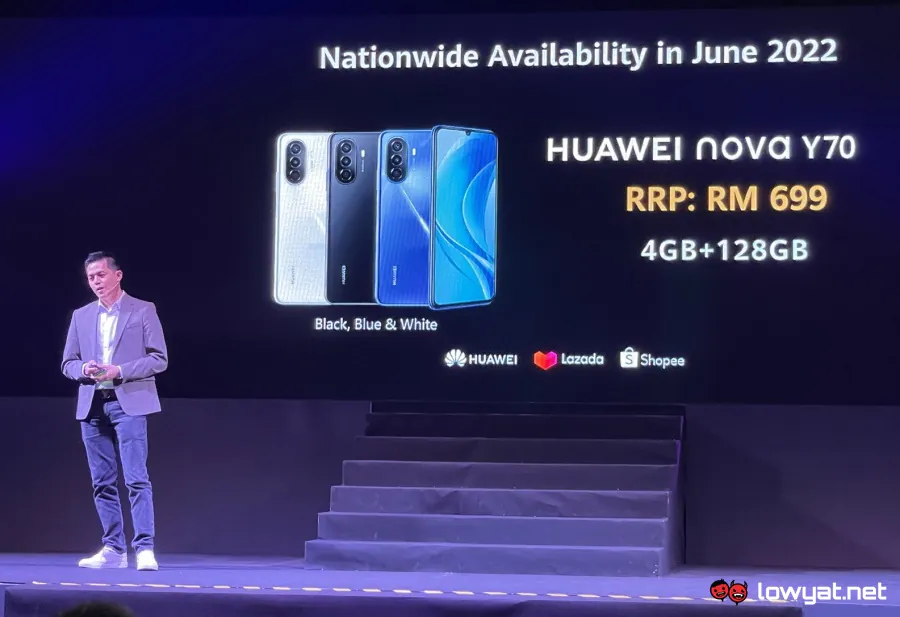 Huawei nova Y70 available Malaysia price
