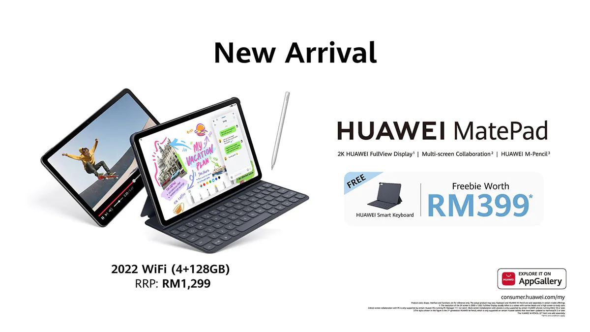 Huawei MatePad 2022 WiFi Malaysia price