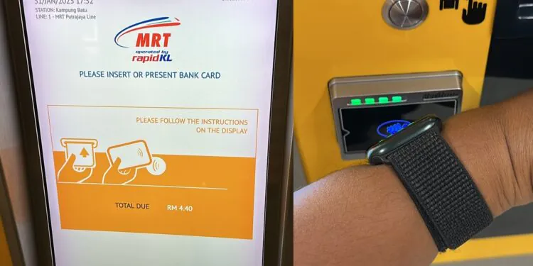 MRT Putrajaya Line - Apple Watch - Apple Pay - Jan 2023