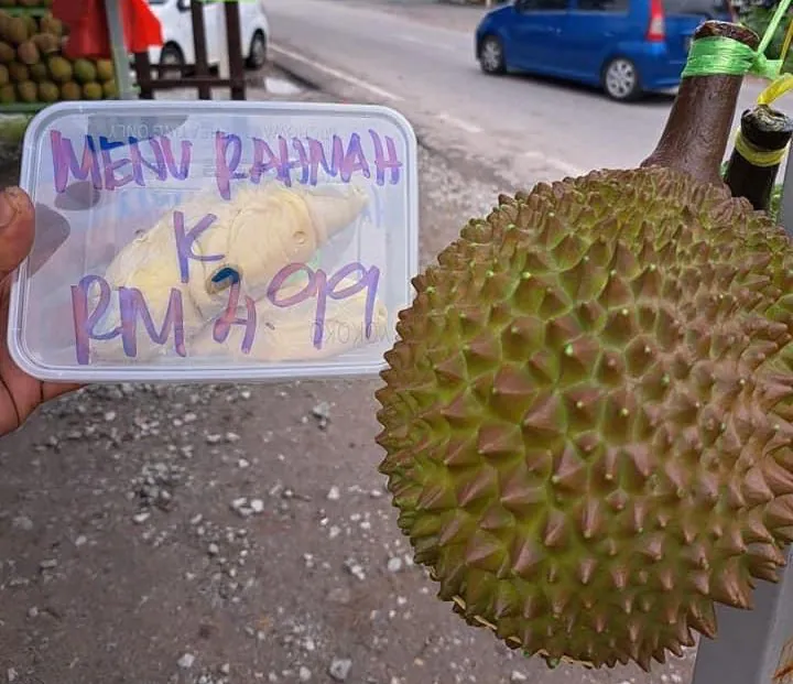menu rahmah durian