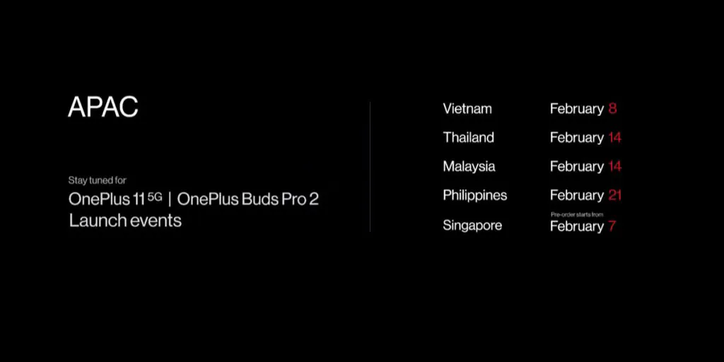 OnePlus 11 5G / Buds Pro 2 Malaysia Launch