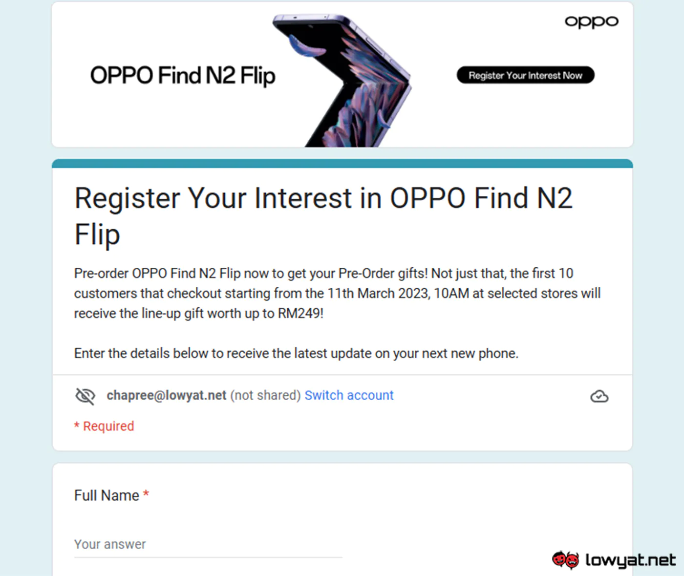 oppo find n2 flip foldable malaysia release date