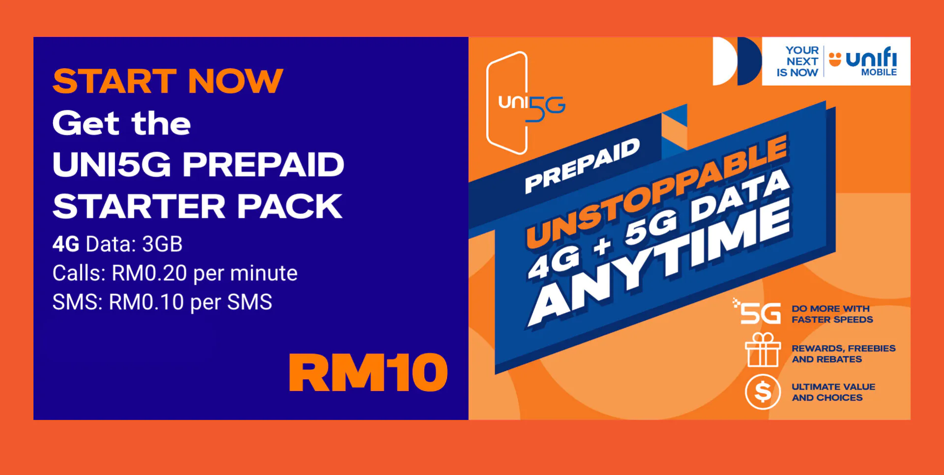 unifi mobile prepaid uni5g bebas starter pack